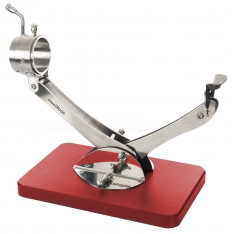Jamonero articulado giratorio 360º Inox rojo Steelblade