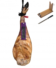 Paleta de bellota 75% Ibérica Arturo Sánchez entera + jamonero + cuchillo